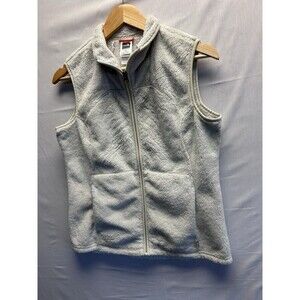 The North Face Furry Fleece Vest Light Cream Full Zip Women’s Medium